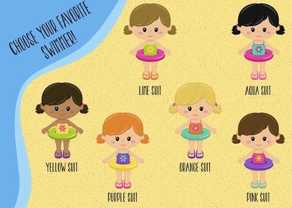 Beach Girl Birthday Invitation - Personalize Your Lookalike!