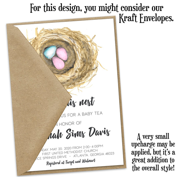 Bless This Nest Baby Shower Invitation - Personalize Your Nest