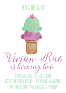Ice Cream Sundae Party Theme | Vivian's Sweet-As-Sugar 2nd Birthday