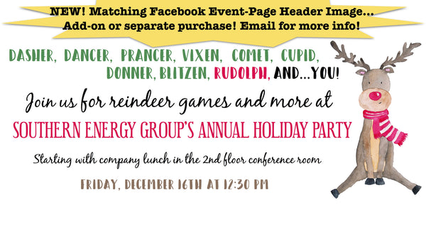 Reindeer Games Holiday Party Invitation