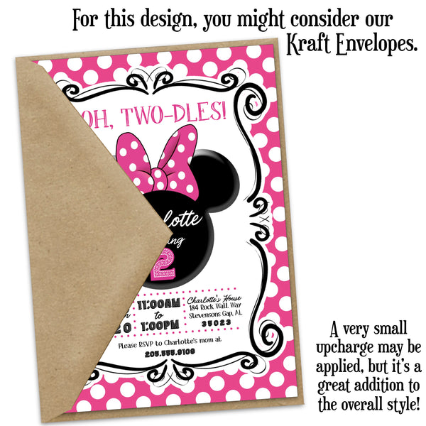 Minnie Chic Custom Party Invitation