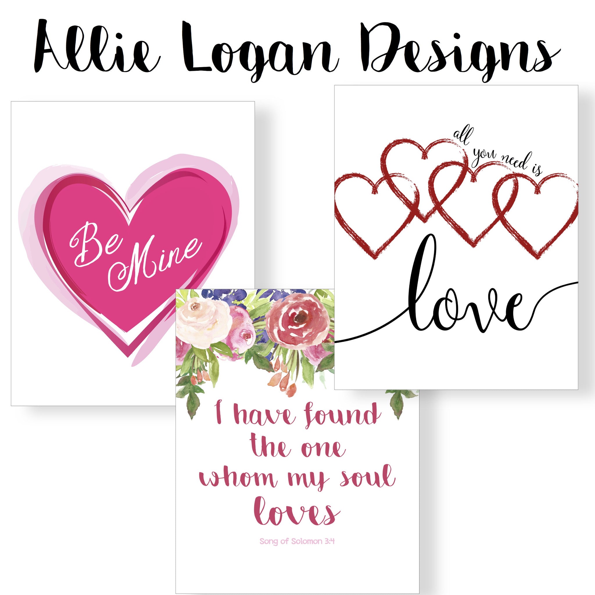 Valentine's Day (February) Monthly 8x10 Printable