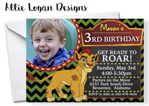 Lion Guard Inspired Birthday Invitations