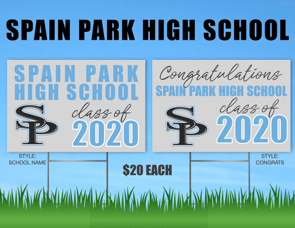 Spain Park High School Senior Shout Out Yard Sign
