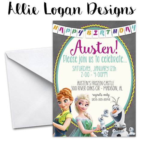 Frozen Fever - Inspired Birthday Invitation