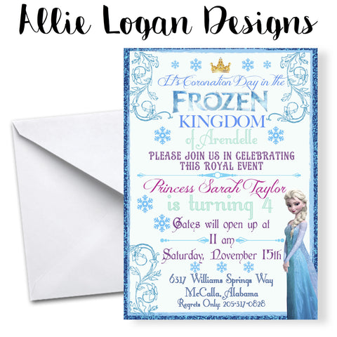 Frozen-Kingdom Birthday Invitation