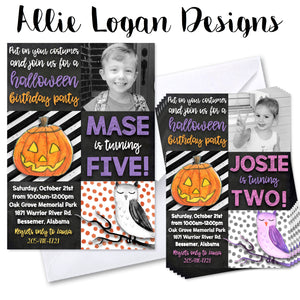 Halloween Party Invitation - Birthday or ANY day!