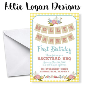 Market Fresh Birthday Invitation