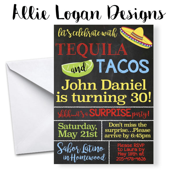 Tacos Party Invitations