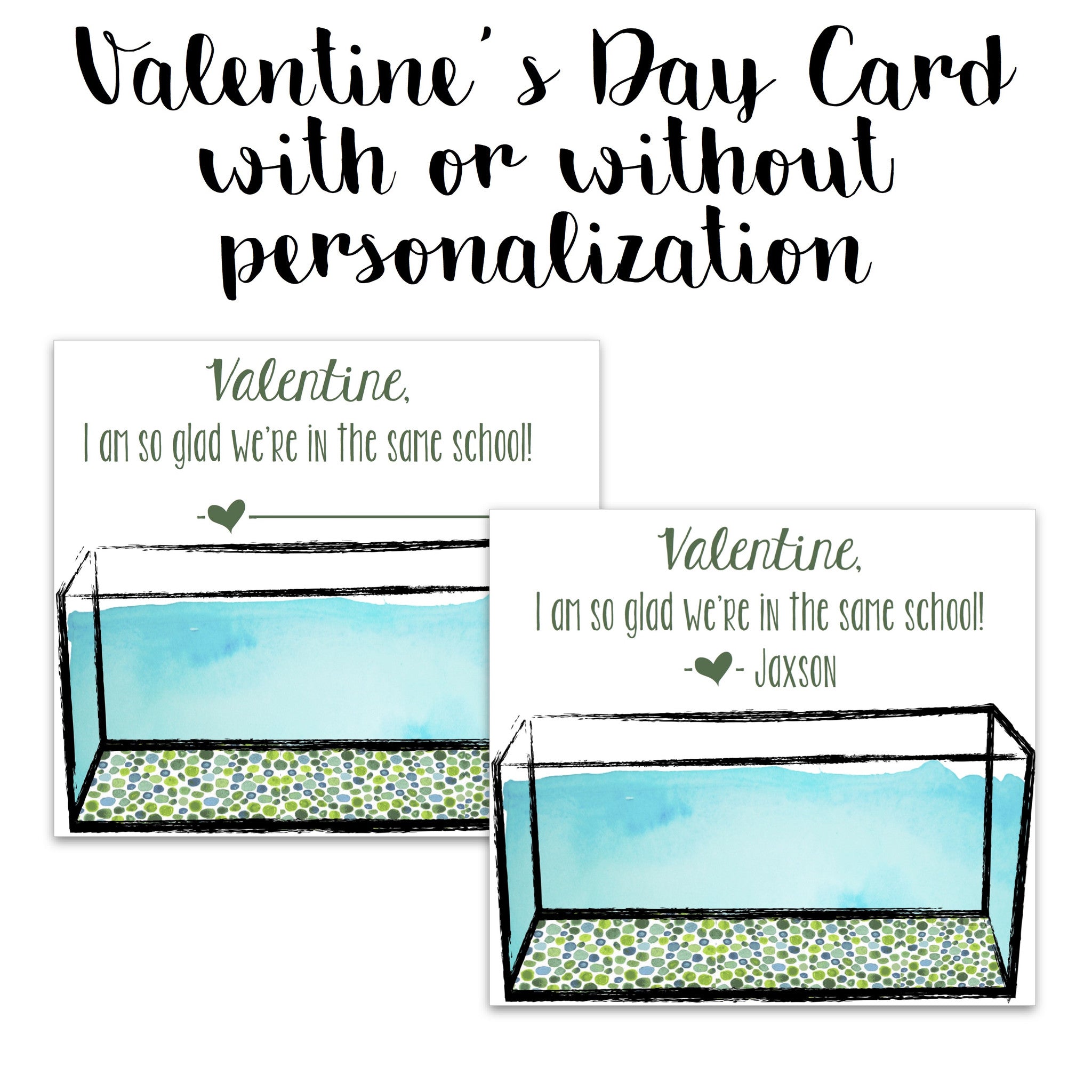 School of Fish Valentine Card