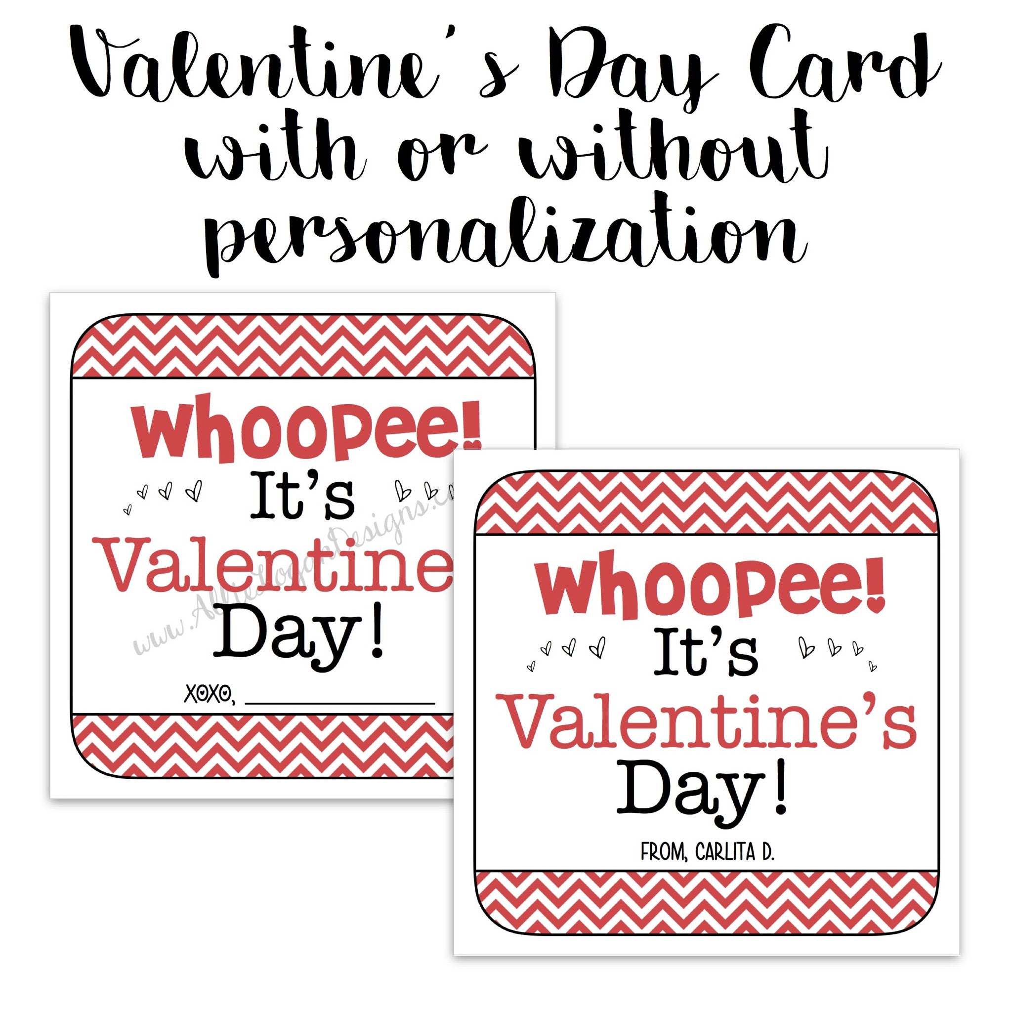 Whoopie Cushion/ Whoopie Pie Valentine Card