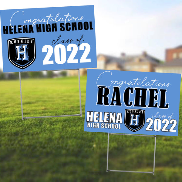 Helena High School Senior Shout Out Yard Sign