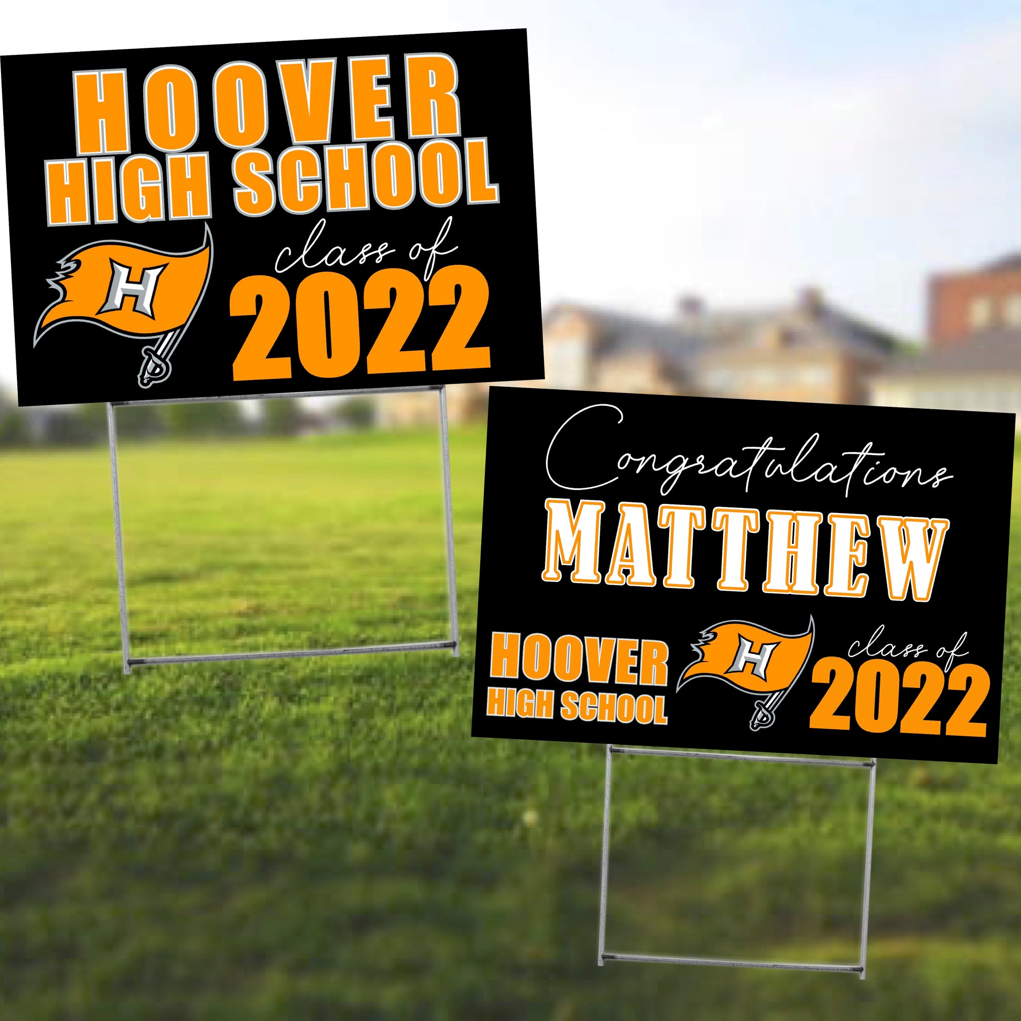 Hoover High School Senior Shout Out Yard Sign